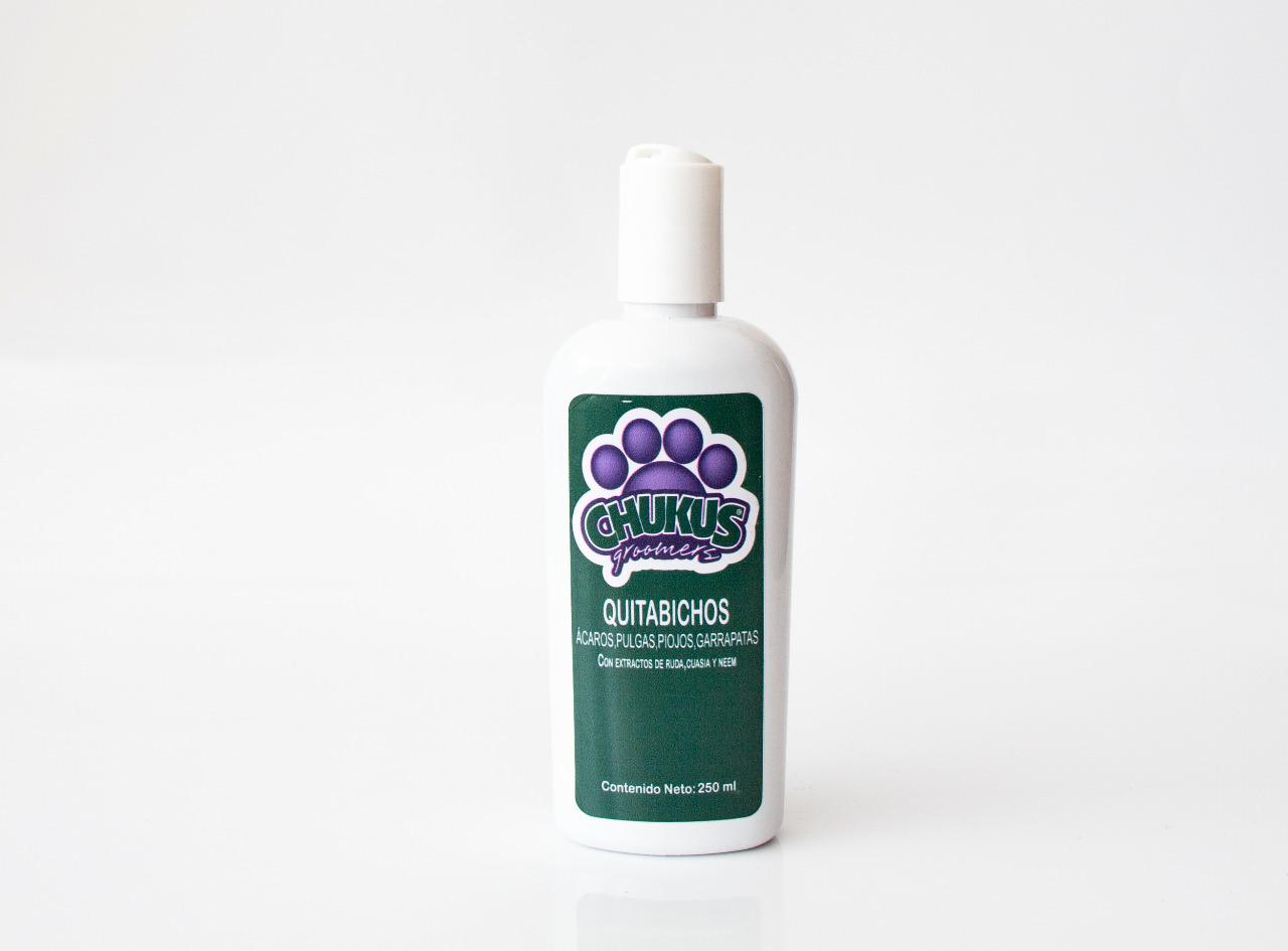 Quitabichos shampoo natural (Neem-Cuasia-Ruda) 250 ml
